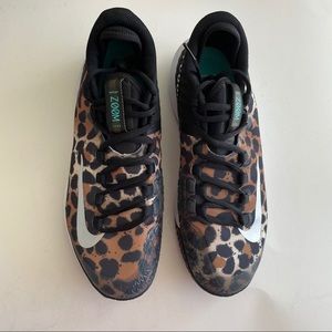 Nike Court Air Zoom Womens Size 9 Sneakers Tennis Shoes AA8022 702 Cheetah Print
